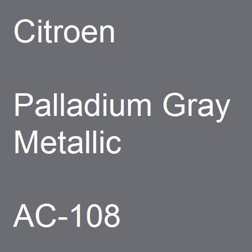 Citroen, Palladium Gray Metallic, AC-108.